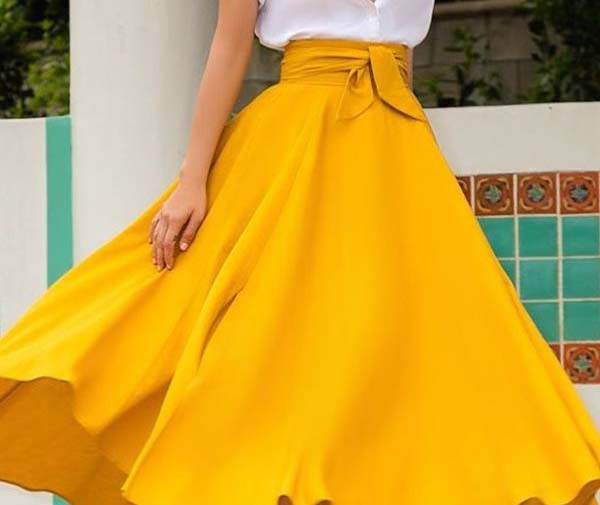 fashion-suknja-žuta-boja-modnialmanah-style-stil