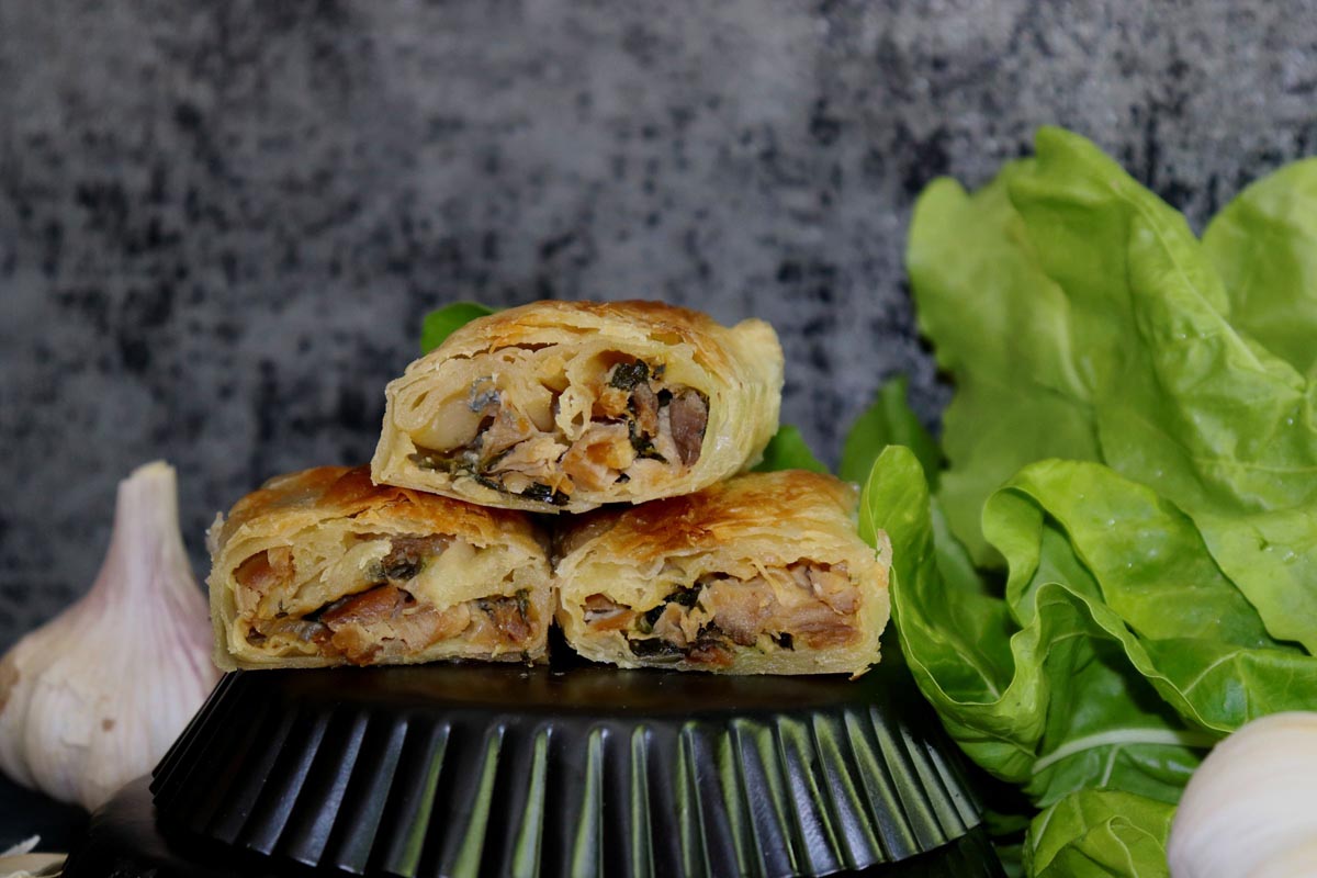 RECEPT Štrudla s puretinom, špinatom i pivom