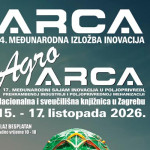 Službeni plakat za ARCA i Agro ARCA 2026 sajam inovacija u Nacionalnoj i sveučilišnoj knjižnici u Zagrebu